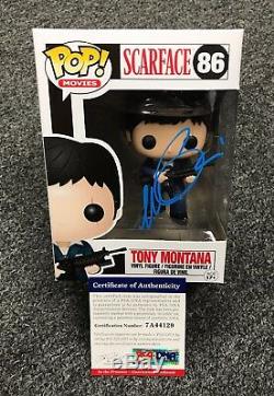 1210C4 Al Pacino Signed SCARFACE Tony Montana FUNKO POP Doll PSA/DNA COA
