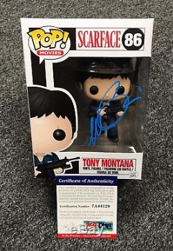1210C43 Al Pacino Signed SCARFACE Tony Montana FUNKO POP Doll PSA/DNA COA