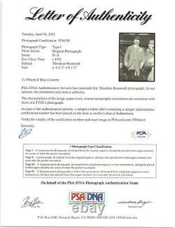 1912 TEDDY ROOSEVELT Type-1 Bull Moose Campaign Photo PSA DNA LOA COA Provenance