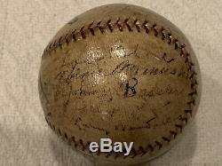 1924 Detroit Tigers Team Signed Baseball Ty Cobb PSA/DNA COA