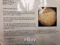 1930s New York Yankees Babe Ruth Lou Gehrig signed baseball PSA/DNA COA