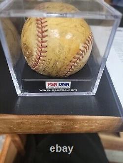 1938 New York Yankees Team Signed Baseball PSA/DNA COA