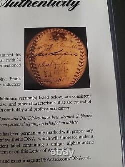 1938 New York Yankees Team Signed Baseball PSA/DNA COA