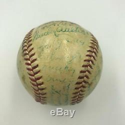 1941 All Star Game Team Signed Baseball With Mel Ott Arky Vaughan PSA DNA COA