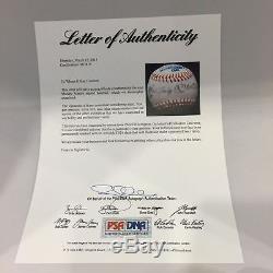 1952 Topps Mickey Mantle Rc Edition Signed Autographed Baseball Psa Dna Coa