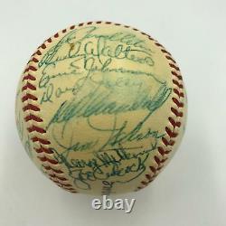 1954 Hank Aaron Rookie Milwaukee Braves Team Signed Baseball PSA DNA COA