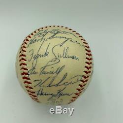 1956 All Star Game Team Signed Baseball Mickey Mantle Ted Williams PSA DNA COA