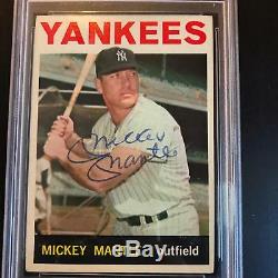1964 Topps Mickey Mantle #50 Signed Autographed Baseball Card PSA DNA COA