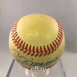 1970's Joe DiMaggio Signed Autographed AL MacPhail Baseball PSA DNA COA #AA05145