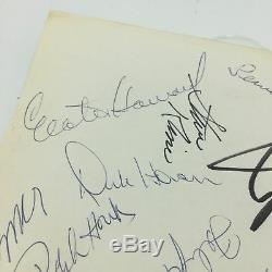 1972 New York Yankees Team Signed Sheet Thurman Munson Elston Howard PSA DNA COA