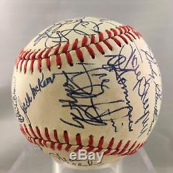 1988 San Diego Padres Team Signed Baseball Tony Gwynn Roberto Alomar PSA DNA COA