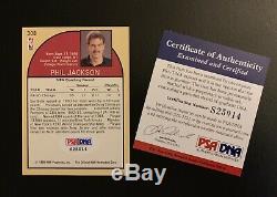 1990-91 Hoops Chicago Bulls Phil Jackson Nba Auto Signed Psa Dna Coa Autograph