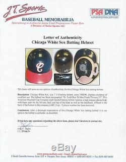 1990 Frank Thomas Rookie Signed Game Used Chicago White Sox Helmet PSA DNA COA