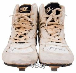 1990 Jeff Bagwell Rookie Signed Game Used Pair Of Nike Cleats PSA DNA & JSA COA