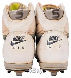 1990 Jeff Bagwell Rookie Signed Game Used Pair Of Nike Cleats PSA DNA & JSA COA