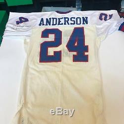 1990 Ottis OJ Anderson Signed Game Used New York Giants Jersey PSA DNA COA
