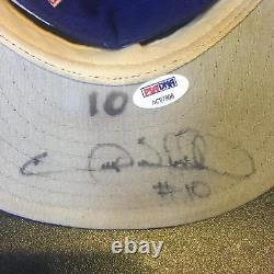 1990's Garry Sheffield Signed Game Used Los Angeles Dodgers Cap Hat PSA DNA COA