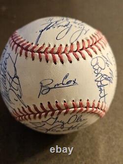 1992 Atlanta Braves NL Champions Team Signed Baseball 30 Autos PSA/DNA COA