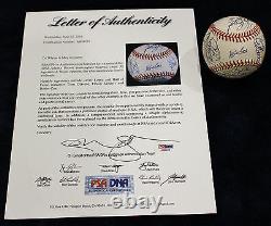 1992 Atlanta Braves Nl Champions Team Signed Baseball 30 Auto 92 Psa/dna Coa