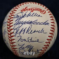 1992 Atlanta Braves Nl Champions Team Signed Baseball 30 Auto 92 Psa/dna Coa