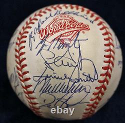 1992 Atlanta Braves Nl Champions Team Signed Baseball 30 Auto 92 Psa/dna Coa