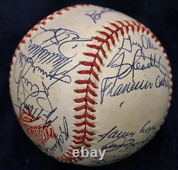 1992 Atlanta Braves Nl Champions Team Signed Baseball 30 Auto 92 Psa/dna Coa