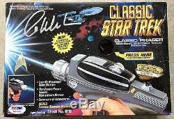 1994 William Shatner Signed Star Trek Playmates Classic Phaser PSA/DNA COA