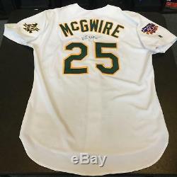 1997 Mark McGwire Signed Game Used Oakland A's Athletics Jersey With PSA DNA COA
