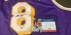 (2) x Kobe Bryant #8 Signed Framed Lakers Jersey With PSA DNA COA