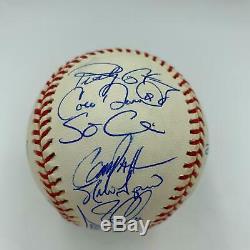2001 Chicago Cubs Team Signed Baseball 27 Sigs Sammy Sosa With PSA DNA COA