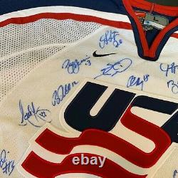 2002 Team USA Olympics Hockey Team Signed Authentic Nike Jersey PSA DNA COA