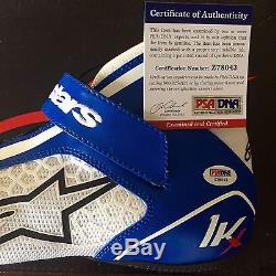 2015 Dale Earnhardt Jr. Signed Alpinestars Tech 1-KX Racing Shoes PSA/DNA COA