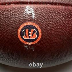 2018 Cincinnati Bengals Game Used CRUCIAL CATCH Wilson The Duke NFL Football COA