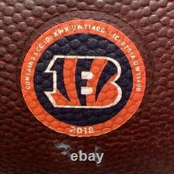 2018 Cincinnati Bengals Game Used CRUCIAL CATCH Wilson The Duke NFL Football COA