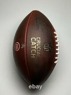 2018 Cincinnati Bengals Game Used CRUCIAL CATCH Wilson The Duke NFL Football COA