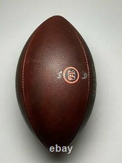 2018 Cincinnati Bengals Game Used CRUCIAL CATCH Wilson The Duke NFL Football COA