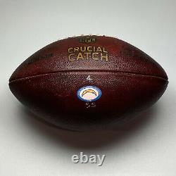 2018 LA Chargers Game Used Crucial Catch Wilson The Duke NFL Football with PSA COA