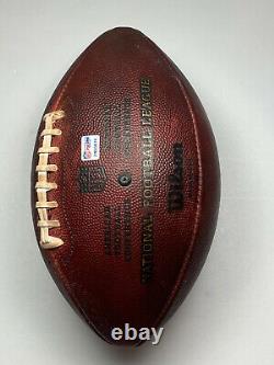 2018 LA Chargers Game Used Crucial Catch Wilson The Duke NFL Football with PSA COA