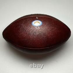 2018 LA Chargers Game Used Crucial Catch Wilson The Duke NFL Football with PSA COA