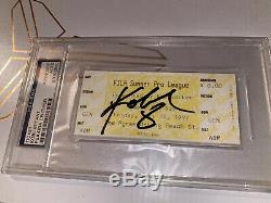23 Year Old Kobe Bryant Auto 1997 NBA Summer League Ticket Autograph PSA/DNA COA