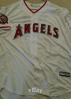 3x Mvp Anaheim Angels Mike Trout Signed 2011 Rookie Baseball Jersey Psa/dna Coa