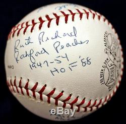 A League Of Their Own Aagpbl Rockford Peaches 4 Auto Signed Baseball Psa/dna Coa