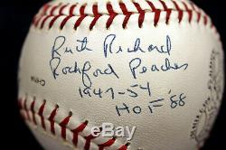 A League Of Their Own Aagpbl Rockford Peaches 4 Auto Signed Baseball Psa/dna Coa