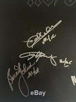AC/DC signed back in black album angus malcolm young group ac dc lp psa dna coa