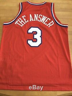 ALLEN IVERSON AUTOGRAPHED/SIGNED SIXERS ADIDAS JERSEY The Answer PSA/DNA COA