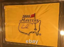 ARNOLD PALMER Signed Masters Flag FRAMED PSA DNA Authenticated COA