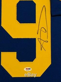 Aaron Donald Autographed Custom Framed Los Angeles Rams Jersey PSA/DNA COA