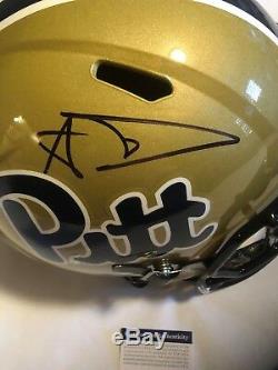 Aaron Donald Autographed Full Size Pitt Panthers Speed Helmet PSA/DNA COA