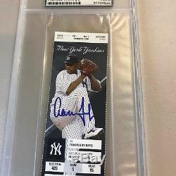 Aaron Judge Signed Debut First Game Ever First Home Run & Hit Ticket PSA DNA COA
