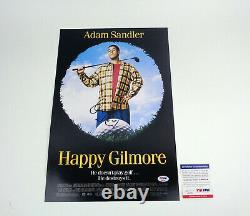 Adam Sandler Signed Autograph Happy Gilmore Movie Poster PSA/DNA COA